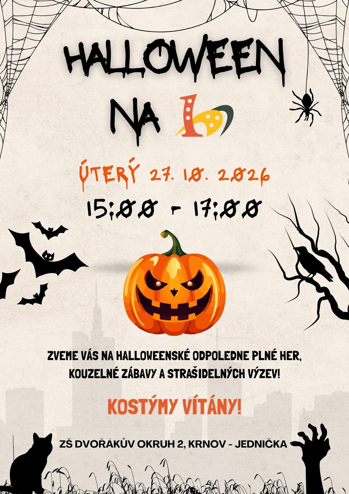 Pozvánka na halloweenské odpoledne