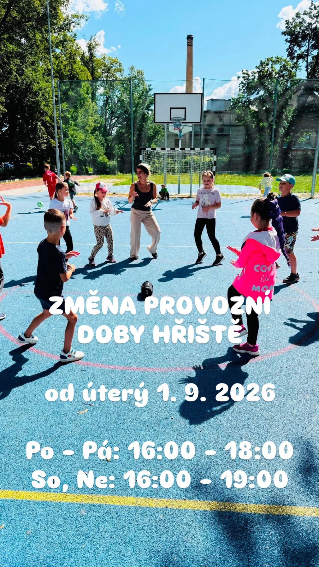 Změna provozní doby hřiště