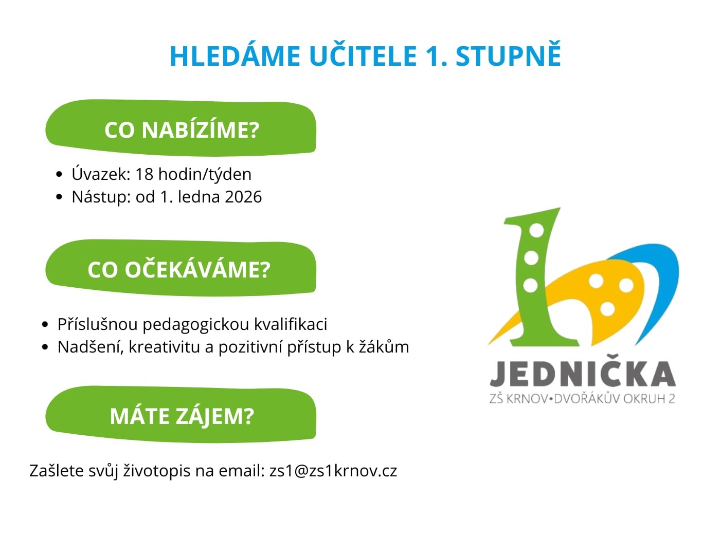 Hledáme posilu do našeho týmu! 💪