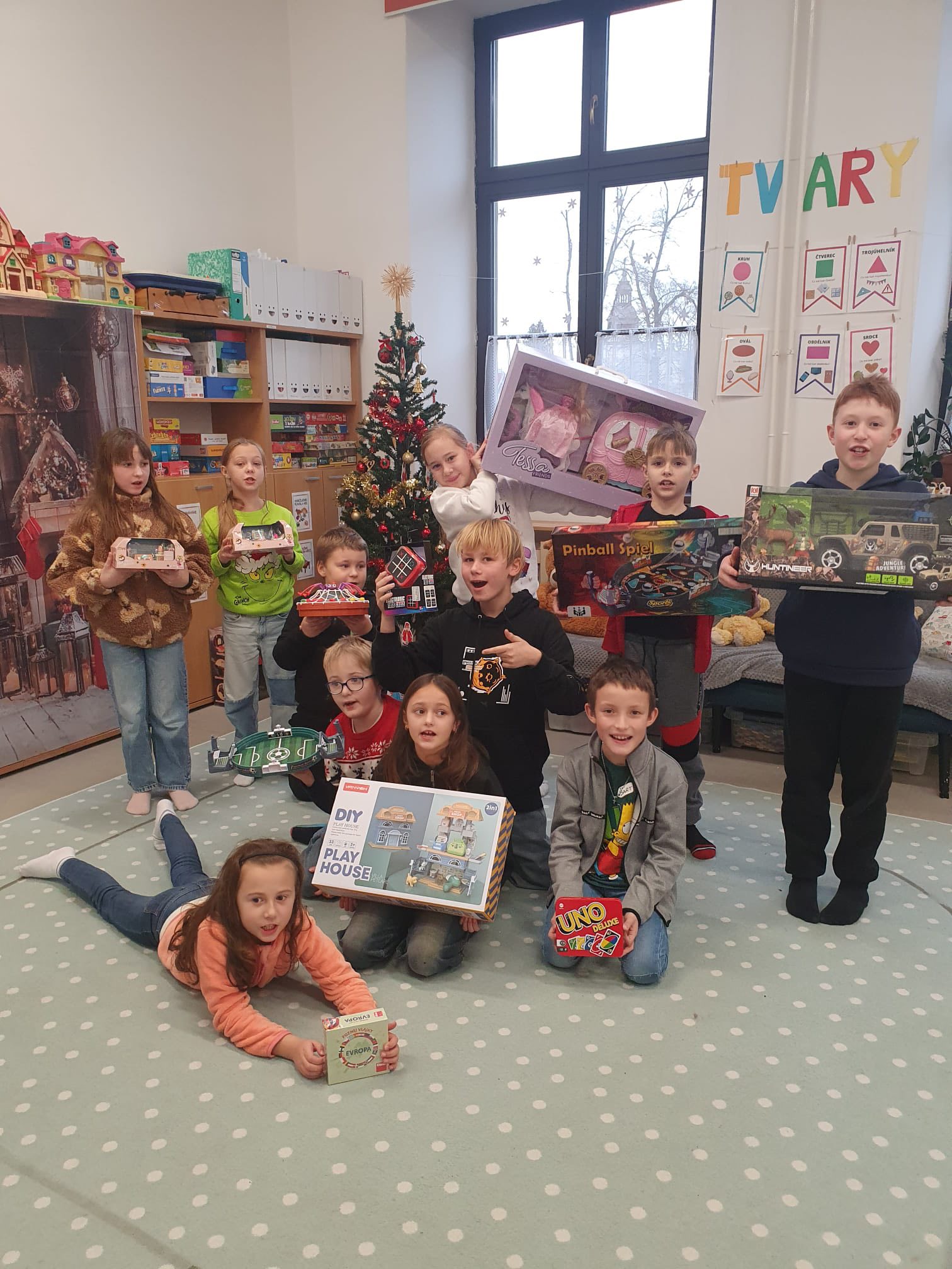 Posezení pod stromečkem