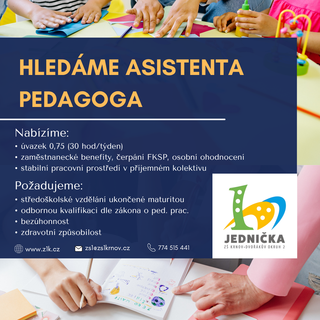Hledáme asistenta pedagoga